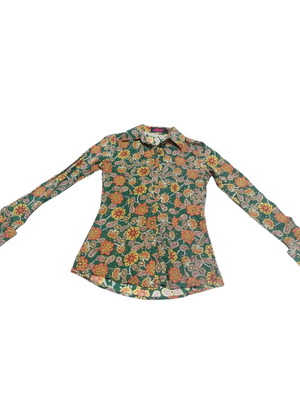 Motel shirt colorful 60s style new, size XS