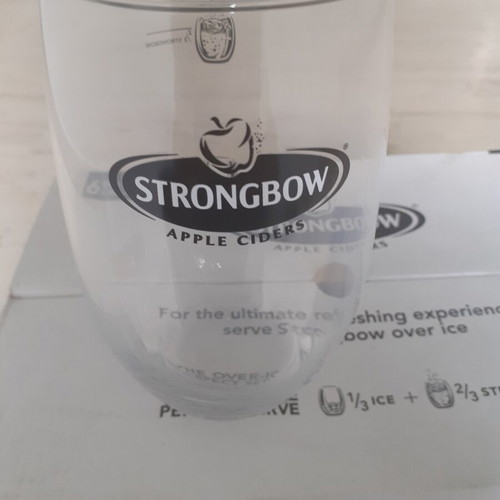 Strongbow beer glasses set of 6 new, 500ml