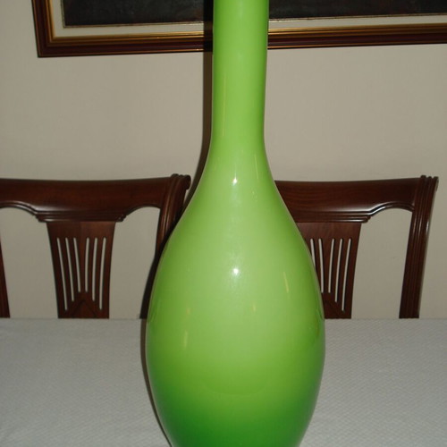 Large decorative green floor vase Leonardo like new