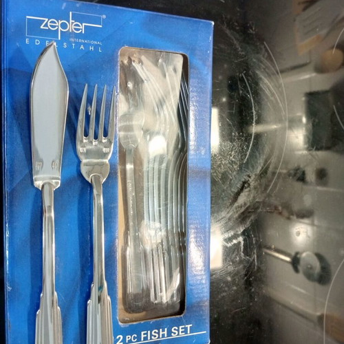 Zepter fish cutlery set for 6, new