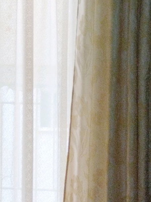 Silk curtains used, ready sewn