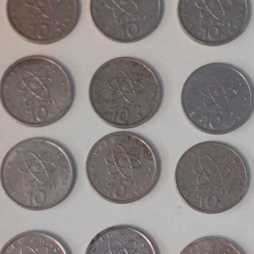 Set of 12 10 Drachma Coins Democritus like new