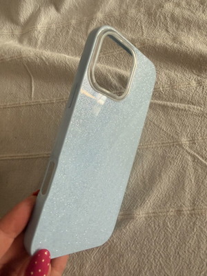 iPhone 16 Pro Max blue glitter case brand new