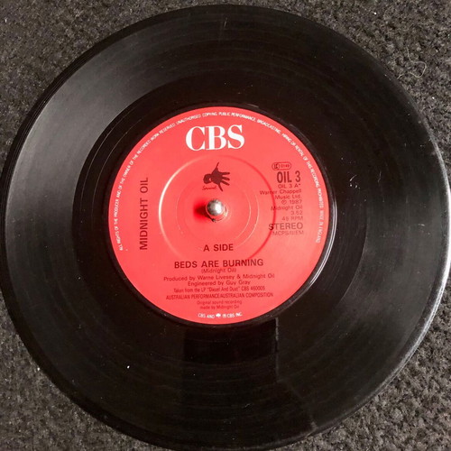 Midnight Oil Beds Are Burning Vinyl 7" Single used, rock