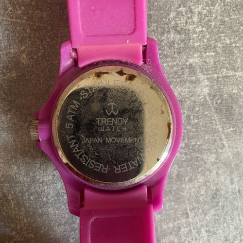 Trendy Watch wristwatch used, pink, waterproof