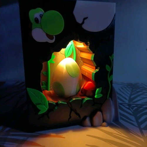 Yoshi RGB Lamp like new, retro gaming decoration