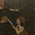 Batik painting used with frame