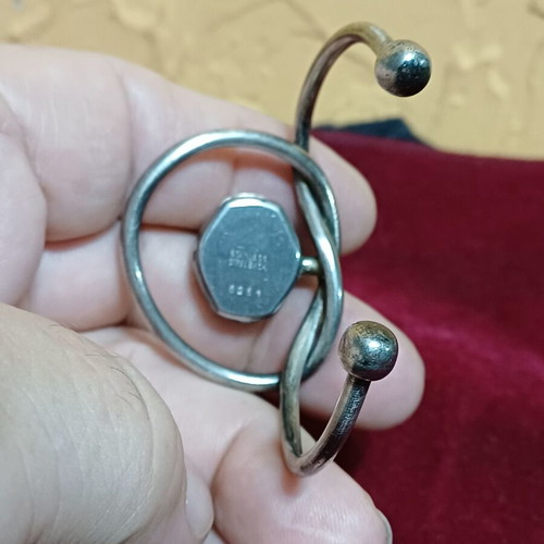 Women's bracelet cuff with built-in watch mechanism like new