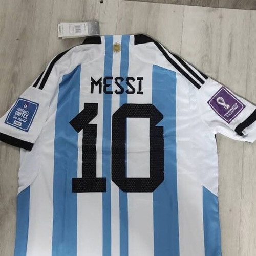 Argentina National Team 2022 World Cup Messi Jersey adidas
