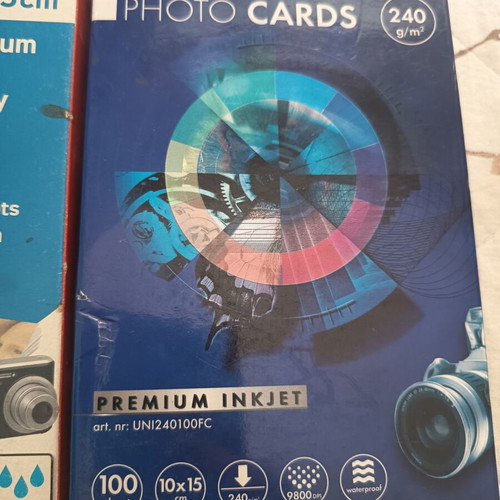 Photo paper for photos, pack of 2