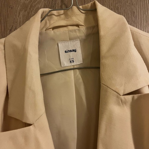 Sinsay beige jacket new, size XS