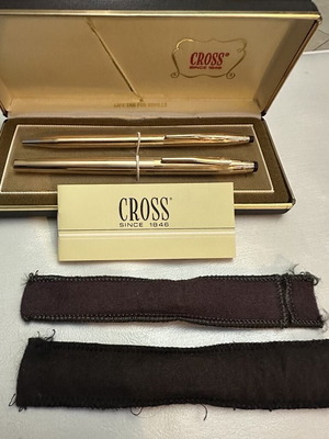 Vintage Cross Century 14 K Rolled Gold ballpoint pen made in Ireland new