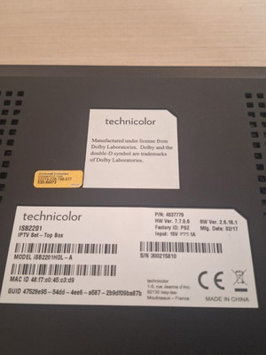 Δέκτης Technicolor μεταχειρισμένος, λειτουργικός