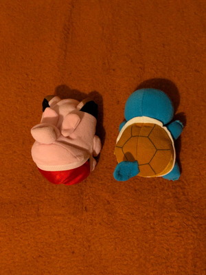 Pokemon Squirtle & Clefairy λούτρινα μεταχειρισμένα, πακέτο Tomy