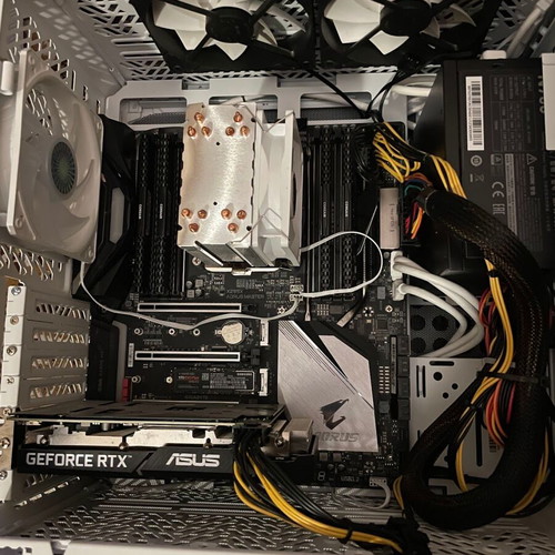 Workstation PC X299 AORUS MASTER i7-7820X 32GB RAM RTX 3050 8GB NVMe used