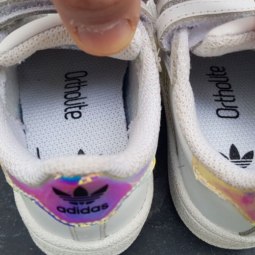 Adidas Superstar Ortholite Kids Shoes Size 20 White Like New