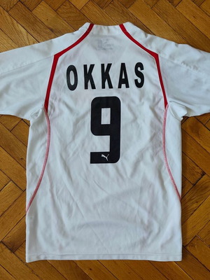 Olympiacos Soccer Jersey Puma 2005-06 used with Okkas 9