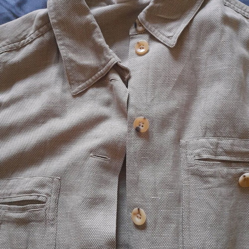 Linen shirt used like new, beige, large-xl