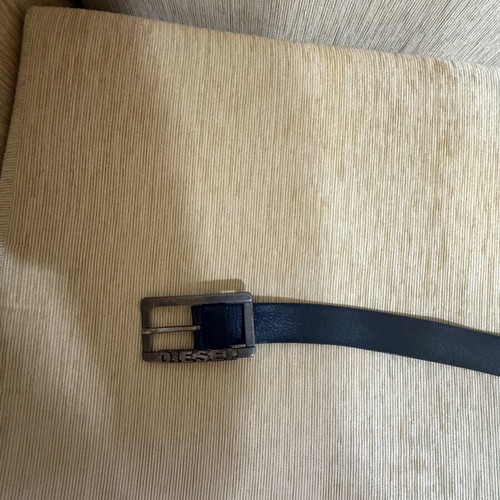 Diesel leather belt used, black, size 105