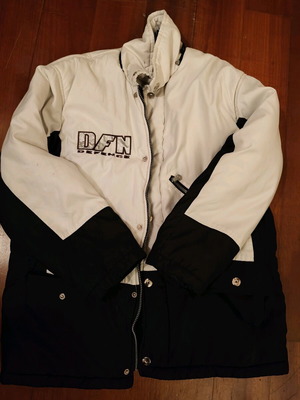 DFN Defence winter jacket like new, ecru/black, size M
