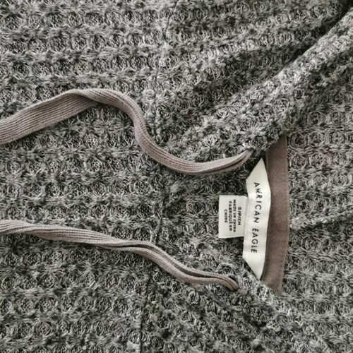 American Eagle knitted shirt small gray like new