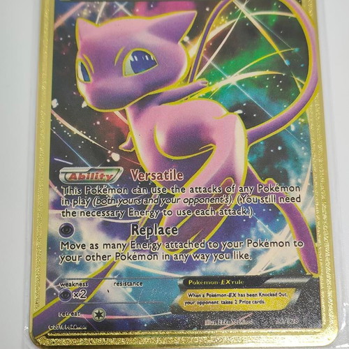 Pokémon Mew EX 2016 Gold Metal Card like new