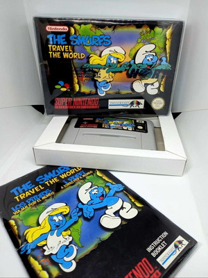 The Smurfs Travel the World Nintendo SNES used, European edition
