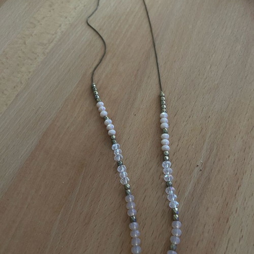 Accessorize necklace used with adjustable clasp