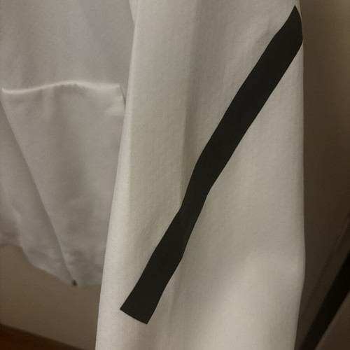 Adidas Performance white hoodie jacket, medium
