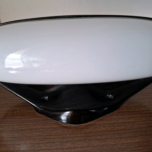 Wilhelm Wagenfeld porcelain applique used, 1950s Bauhaus