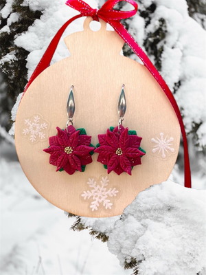 Handmade Alexandrino Earrings new, stainless steel and polymer clay