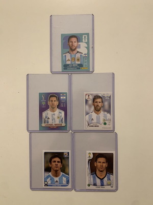 Panini World Cup Messi συλλογή αυτοκόλλητων σαν καινούργιο, 5 τεμάχια