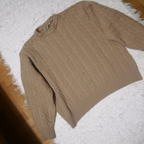 Cerruti 1881 knit sweater size M beige camel like new