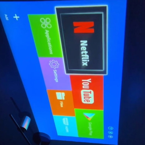 PocketBeam Smart 180° Projector with 100-inch screen