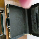 Office document briefcase new black