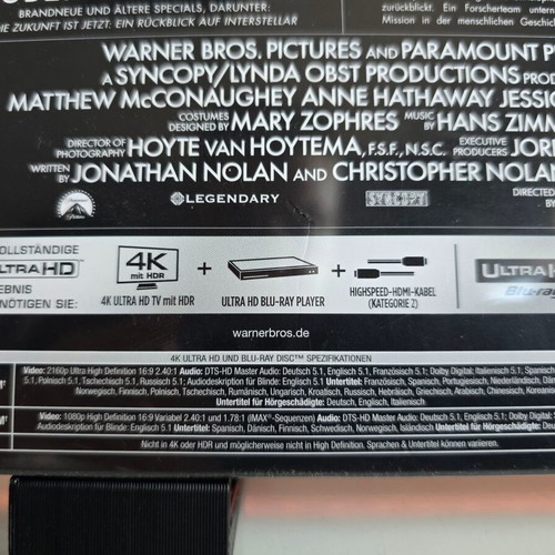 Interstellar 10th Anniversary 4K + Blu-ray Collector's Edition box set