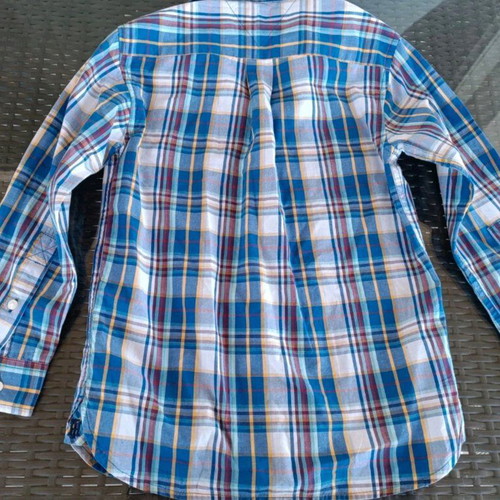 Tommy Hilfiger boys' checkered shirt like new, age 6-7