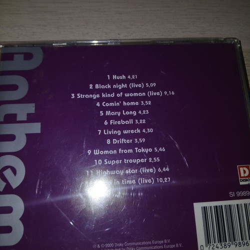Deep Purple Anthems CD, ροκ