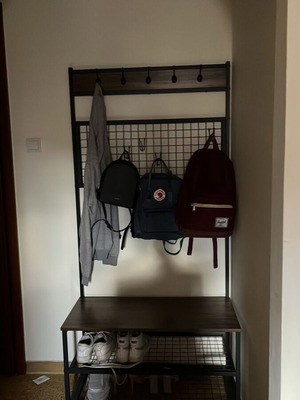 Entrance furniture new with bench and shelves for shoes and bags