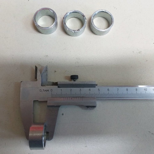 6204-2RS single-row ball bearings new, 20 pieces with 5 spacers