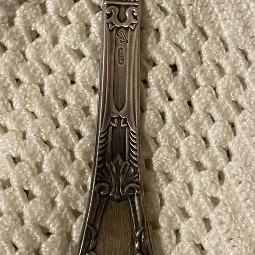 Russian spoons used, pack of 5, alpaca