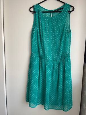 Zara mini dress like new, fitted, green turquoise