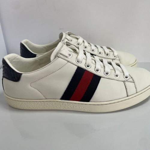 Gucci Ace leather sneakers used, size 37, white