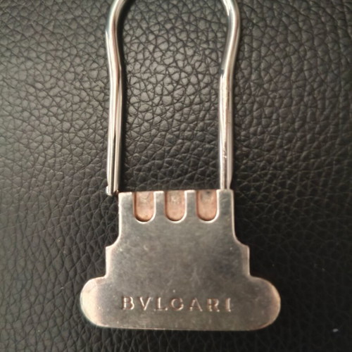 Bvlgari silver key holder like new with original packaging