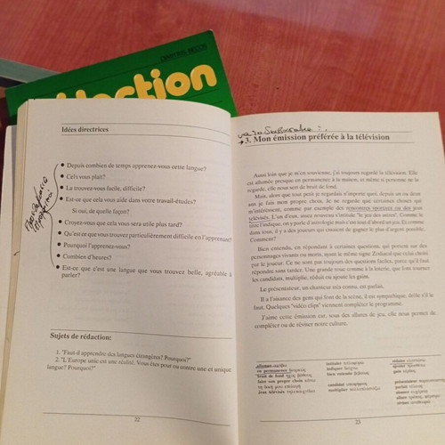 Redaction Cours I and III used French language books for students