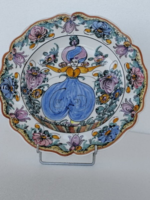 Handmade Skyros plate, 25 cm diameter