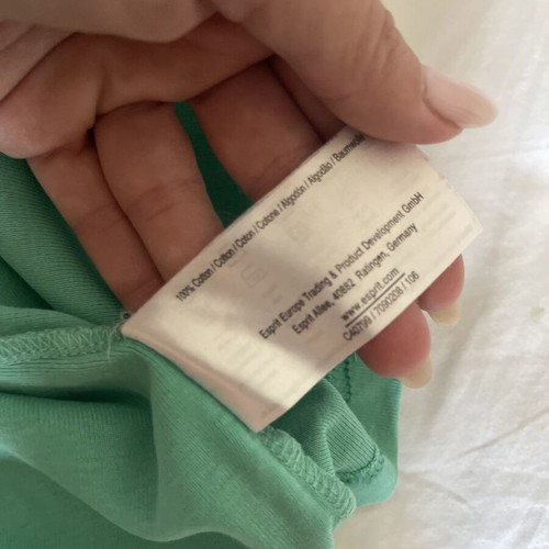Esprit women's camisole tank top used, size M, mint green, 100% cotton