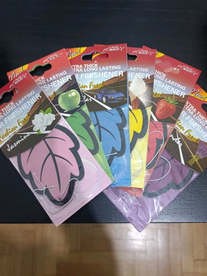 Car air fresheners new, pack of 6 pieces