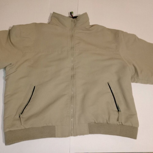 4U jacket XL used, beige, fly style with zipper wear