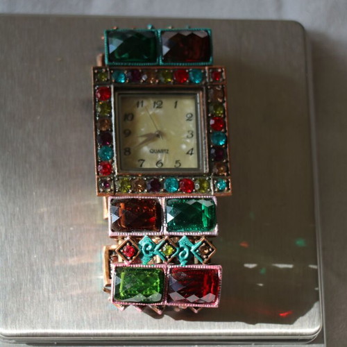 Antique diamond watch new with zircon crystals RQ100
